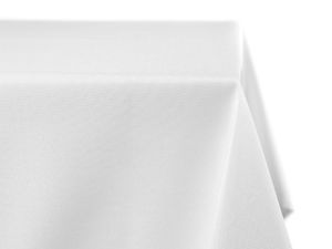 BEAUTEX Leinenoptik Tischdecke (Eckig  220x130 cm Weiss) fleckenabweisende und bügelfreie Tischwäsche mit Lotuseffekt