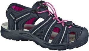 CMP Kids Aquarii 2.0 sportliche Mädchen Textil Trekking Sandalen in anthrazit, griffige Gummi Laufsohle, Schnellschnürsystem