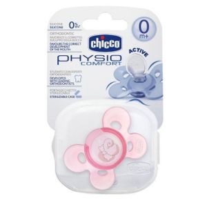 Chicco PHYSIO COMFORT smoczek silikonowy, różowy, 0m+