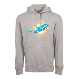 New Era - NFL Miami Dolphins Team Logo Hoodie - grey : 4XL Farbe: Grau Größe: 4XL