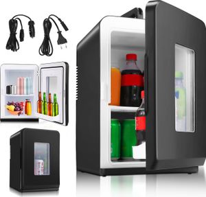 Yakimz 15L Mini chladnička Cool Box 2v1 Chladiaca a vykurovacia funkcia Prenosný AC/DC 230V/12V Udržujte teplý box Mini Thermobox Auto kancelárie Kempovanie Záhrada