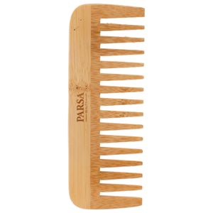 PARSA Beauty Bambus Strähnenkamm Haarkamm Haare Friseur Kamm entwirren kämmen aus FSC®-zertifiziertem Bambus
