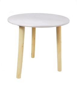 Bočný stolík My Home 30x30cm - Farba: biela