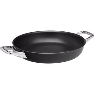 WMF Steak Profi Servier-Schmorpfanne Induktion 24 cm, Mehrschichtmaterial beschichtet, Schmortopf, Edelstahlgriff, backofenfest