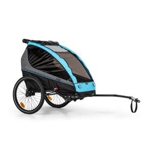 klarfit Kiddy King, príves na bicykel pre deti, džogingový kočík, 2-miestny, 40 kg klarfit Kiddy King, príves na bicykel pre deti, džogingový kočík, 2-miestny, 40 kg