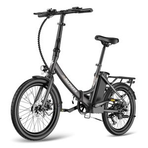 Dohiker Bicycle 20 palcových pneumatík Moped Smart Electric Bike 250W Motor F20 light Skladací a kompaktný E-Bike 14.5Ah batéria Max 25 km/h