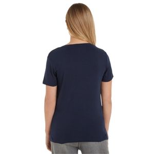 TOMMY HILFIGER T-shirt Damen Textil Blau SF18680 - Größe: XS
