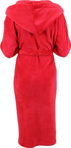 Betz Kinder Bademantel mit Kapuze Jungen Mädchen  Größe - 140 / Farbe rot