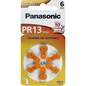 Baterie pro naslouchátka Panasonic Pr13 6 ks