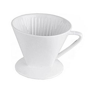 Porzellan Kaffee Filter 1x4, ø 13 cm, H 11,5 cm, weiß (1 Stück)