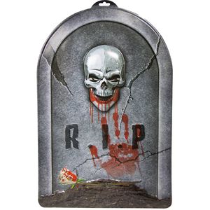 Grabstein RIP Horror Skelett Halloween Dekoration