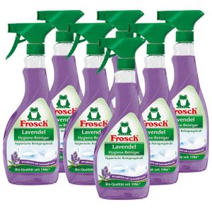 7x Frosch Lavendel Hygiene-Reiniger 500 ml Sprühflasche