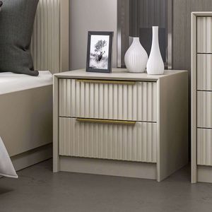 Skye Decor, Kale Luxe - 7938, Nachttisch, Stein, 53 x 45 x 45 cm