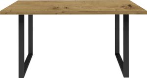 möbelando Esszimmertisch Küchentisch Esstisch Holztisch Speisetisch Tisch Talbert XIII Artisan Eiche/Schwarz