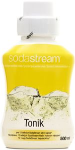 SodaStream příchuť TONIK 500ml pro perlivou vodu. Vysoce koncentrovaná. 12 velkých lahví nápoje z jednoho balení.