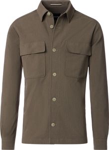 VENTI Herren Outdoor-Hemdjacke Stehbundkragen Regular Braun 56