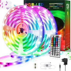 LED Strip, LED- Streifen, Lichtstreifen, Lichterketten, RGB, 20M, Infrarot-Fernbedienung, Bareboard RGB