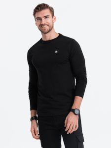 Ombre Clothing Langarm-T-Shirt für Männer Biraunt schwarz L