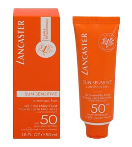 Lancaster Sun Sensitive Oil-free Milk SPF50 Bräunungsmilch für Gesicht 50 ml