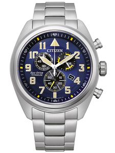 Citizen - Zegarek na rękę - Męski - Chronograf - AT2480-81L Eco-Drive Titanium