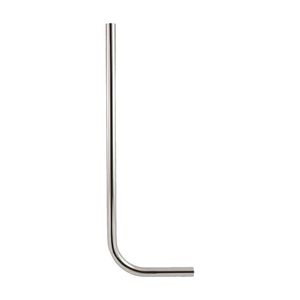 tecuro Spülrohr Ø 28 mm für WC-Druckspüler - Messing verchromt 700 x 200 mm, gerade