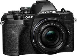 Olympus OM-D E-M10 Mark IV Kit + 14-42 Pancake Zoom schwarz
