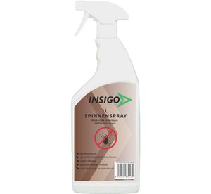 INSIGO 1L Anti Spinnenspray Spinnenmittel Spinnenabwehr gegen Spinnen-Bekämpfung Spinnen vertreiben Schutz Zecken Ungeziefer