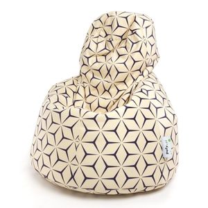 Sessel Sitzsack Beanbag Sitzkissen Active Modern Premium - Farbe: Beige mit Muster