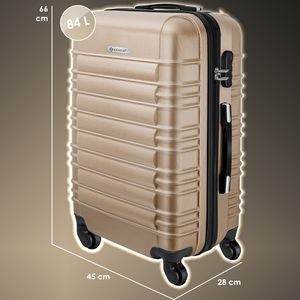 KESSER® Reisekoffer Hartschalen-Koffer Inkl. Kofferwaage + Gepäckanhänger