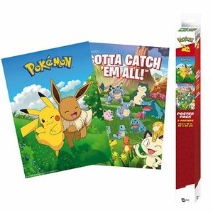 POKEMON Set 2 Chibi Posters - Umgebung (52x38)