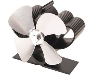 Krbový ventilátor HS Flamingo 4-lopatkový mini stříbrný