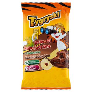 Paluszki kukurydziane Tiger z nadzieniem czekoladowym 60 G