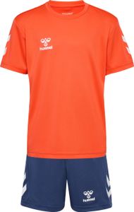 HUMMEL hmlLOGO SET KIDS NASTURTIUM/DARK DENIM NASTURTIUM/DARK DENIM 128