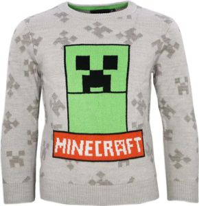 Minecraft Gamer Creeper Kinder Jungen Pulli Pullover Sweater – Grau / 116