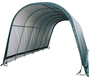 ShelterLogic Folien Weidezelt Run-In-Shed | Grün | 730x400x300 cm