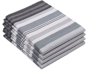 Geschirrtücher Baumwolle, grau, 50x70 cm, 4er Set