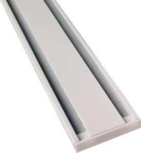Vorhangschiene "weiß" aus Aluminium, alle Längen bis 480cm möglich, Flache Gardinenschiene ( 7mm ), "1- / 2-/ 3- /4-läufig" inkl. Vorhanggleiter Vorhangschiene "weiß" aus Aluminium, alle Längen bis 480cm möglich, Flache Gardinenschiene ( 7mm ), "1- / 2-/ 3- /4-läufig" inkl. Vorhanggleiter