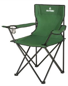 Outtec® Kempingová stolička - do 125 kg - držiak na pohár a taška na prenášanie - Rybárska stolička, skladacia stolička, záhradná stolička, ľahká kempingová stolička, plážová stolička