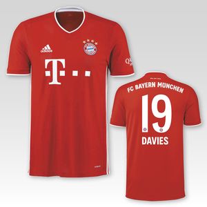 FC Bayern München Heimtrikot Erwachsene Saison 2020/21, Größe:XXL, Spielername:19 Davies