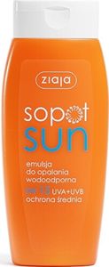 Ziaja Sopot Sun, emulsja do opalania SPF15, 150ml - Długi termin ważności!