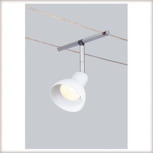 Paulmann Halogen Seilspot 4er Set 35W Chrom Glas weiß satiniert GU5,3 warmweiß18451