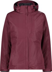 CMP Damen Zip Hood Detachble Inn. Jacket 3-in-1 Jacke 33Z1646D burgundy 38