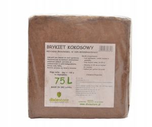 Kokossubstrat Kokosbrikett 5 kg (75L) Kokoserde Kokosziegel Kokosfaser 5,4-6,8 pH
