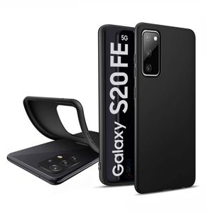 Für Samsung Galaxy S20 FE 5G  Silikon Schwarz Hülle TPU Handy Schutz Case