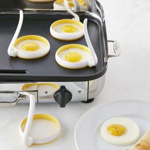 2 PCs/Set Eier Ring runden Nicht-Stick-Nylon-TPE Creative Omelett Frittyer Ring für die Küche