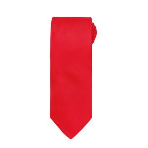 Pánská kravata s jemným vaflovým vzorem (2 ks/balení) RW6942 (jedna velikost) (červená)