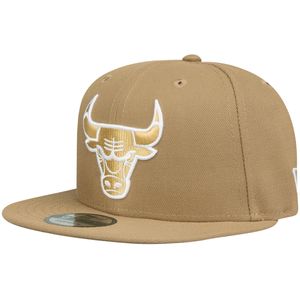 New Era 9Fifty Snapback Cap - Chicago Bulls khaki