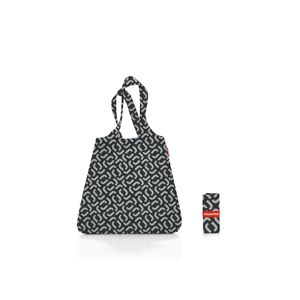 reisenthel mini maxi shopper, nákupní taška, taška na nákupy, nákupní taška, taška, polyesterová tkanina, Signature Black, 15 L, AT7054