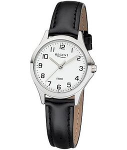 REGENT Dámske náramkové hodinky s analógovým Quartzom s koženým remienkom W-0067