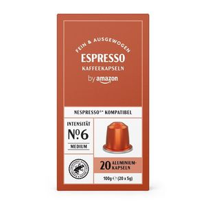 Kávové kapsle Espresso by Amazon, 20 kapslí